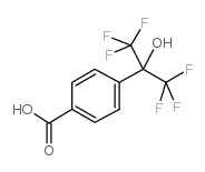 4-(1,1,1,3,3,3-Hexafluoro-2-hydroxypropan-2-yl)benzoic acid structure