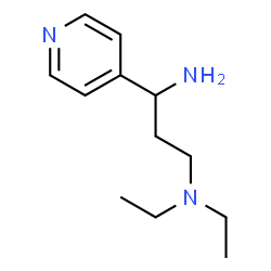 N1,N1-DIETHYL-3-(PYRIDIN-4-YL)PROPANE-1,3-DIAMINE结构式