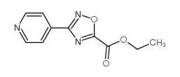 3-吡啶-4-基-1,2,4-噁二唑-5-羧酸乙酯结构式
