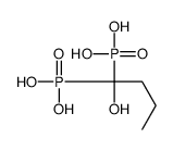 (1-hydroxy-1-phosphonobutyl)phosphonic acid Structure