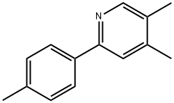 4,5-二甲基-2-(4-甲基苯基)吡啶结构式