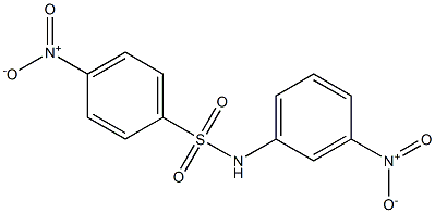 4-硝基-N-(3-硝基苯)苯磺酰胺结构式
