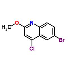 6-Bromo-4-chloro-2-methoxyquinoline结构式