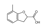 7-Methyl-2,3-dihydrobenzofuran-2-carboxylic acid Structure