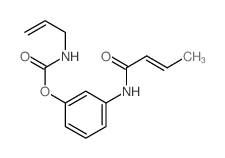 Carbamicacid, 2-propenyl-, 3-[(1-oxo-2-butenyl)amino]phenyl ester (9CI)结构式