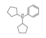 dicyclopentyl-phenyl-silane结构式