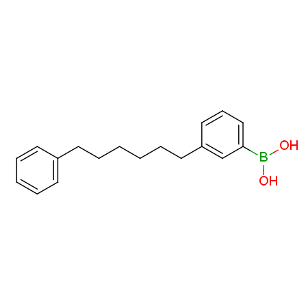 (3-(6-Phenylhexyl)phenyl)boronic acid Structure