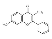 4H-1-Benzopyran-4-one,7-hydroxy-3-methyl-2-phenyl- Structure