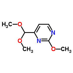 4-(二甲氧基甲基)-2-甲基嘧啶结构式