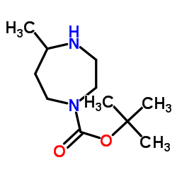 5-甲基-1,4-二氮杂环庚烷-1-甲酰基叔丁酯结构式