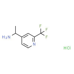 1-(2-(三氟甲基)吡啶-4-基)乙胺盐酸盐结构式