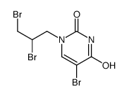 5-溴-1-(2,3-二溴丙基)嘧啶-2,4(1H,3H)-二酮结构式