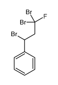 (1,3,3-tribromo-3-fluoropropyl)benzene结构式