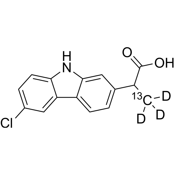卡洛芬-13C,d3结构式