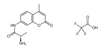 (R)-2-氨基-N-(4-甲基-2-氧代-2H-苯并吡喃-7-基)丙酰胺 2,2,2-三氟乙酸盐结构式