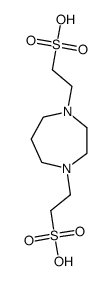 高哌嗪-1,4-双(2-乙磺酸)结构式