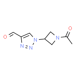 1-(1-Acetylazetidin-3-yl)-1H-1,2,3-triazole-4-carbaldehyde Structure