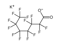 Potassium perfluoroheptanoate Structure