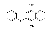 2-phenylsulfanyl-naphthalene-1,4-diol Structure