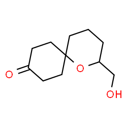 2-(羟甲基)-1-氧杂螺[5.5]十一烷-9-酮结构式