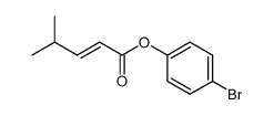 (para-bromophenyl)-4-methyl-2-(E)-pentenoate Structure