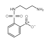 N-(3-氨基丙基)-2-硝基苯磺酰胺结构式