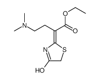 4-(Dimethylamino)-2-(4-oxothiazolidin-2-ylidene)butyric acid ethyl ester结构式