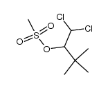 1,1-dichloro-3,3-dimethyl2-butanol methanesulfonate结构式