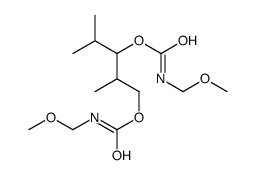 [3-(methoxymethylcarbamoyloxy)-2,4-dimethylpentyl] N-(methoxymethyl)carbamate结构式
