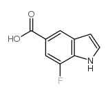 7-fluoro-1H-indole-5-carboxylic acid Structure