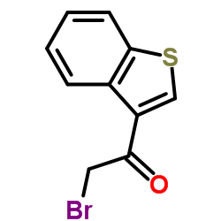 1-(1-Benzothiophen-3-yl)-2-bromoethanone Structure
