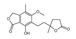 7-hydroxy-5-methoxy-4-methyl-6-[2-(2-methyl-5-oxooxolan-2-yl)ethyl]-3H-2-benzofuran-1-one Structure