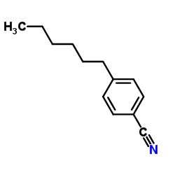 4-正己基苯甲腈结构式