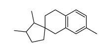 7-Methyl-1,2,3,4-tetrahydronaphtalin-2,2-spiro-(2',3'-dimethylcyclopentan) Structure