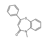 5-Methyl-2-phenyl-1,5-benzothiazepin-4(5H)-on结构式