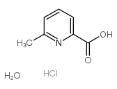 6-甲基吡啶-2-甲酸盐酸盐水合物 盐酸盐 水合物结构式