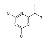 2,4-dichloro-6-(diiodomethyl)-1,3,5-triazine Structure