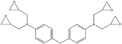 N,N'-(二亚甲基-4,1-亚苯基)[N-(环氧乙基甲基)]环氧乙烷甲胺的均聚物结构式