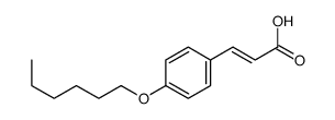 3-(4-hexoxyphenyl)prop-2-enoic acid结构式