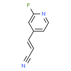 2-Propenenitrile,3-(2-fluoro-4-pyridinyl)-(9CI)结构式