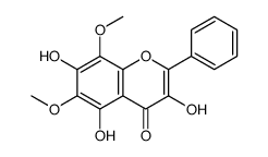 3,5,7-trihydroxy-6,8-dimethoxy-2-phenylchromen-4-one结构式