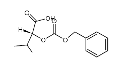 O-Benzyloxycarbonyl-D-α-hydroxy-isovaleriansaeure结构式