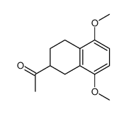 1-(5,8-dimethoxy-1,2,3,4-tetrahydronaphthalen-2-yl)ethanone结构式