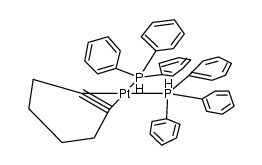 [Pt(η(2)-C6H8)(PPh3)2] Structure