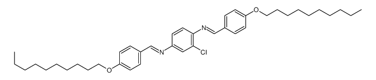 N-[3-chloro-4-[(4-decoxyphenyl)methylideneamino]phenyl]-1-(4-decoxyphenyl)methanimine结构式