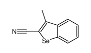 3-methyl-1-benzoselenophene-2-carbonitrile结构式