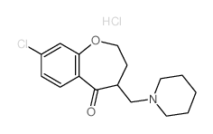 10-chloro-5-(1-piperidylmethyl)-2-oxabicyclo[5.4.0]undeca-8,10,12-trien-6-one Structure