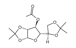 3-Acetyl-1,2:5,6-di-O-isopropylidene-α-D-galactofuranose structure