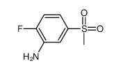 2-氟-5-甲磺酰基苯胺结构式