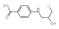4-(3-氯-2-羟基丙氨基)-苯甲酸结构式